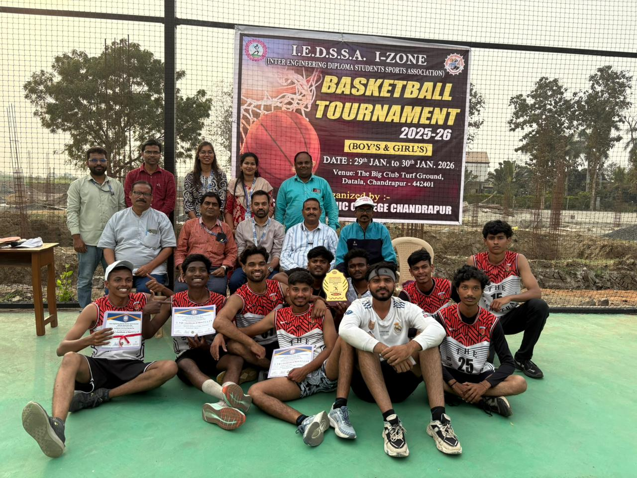 Basketball team - Runners up of IEDSSA I-zone 2025-2026